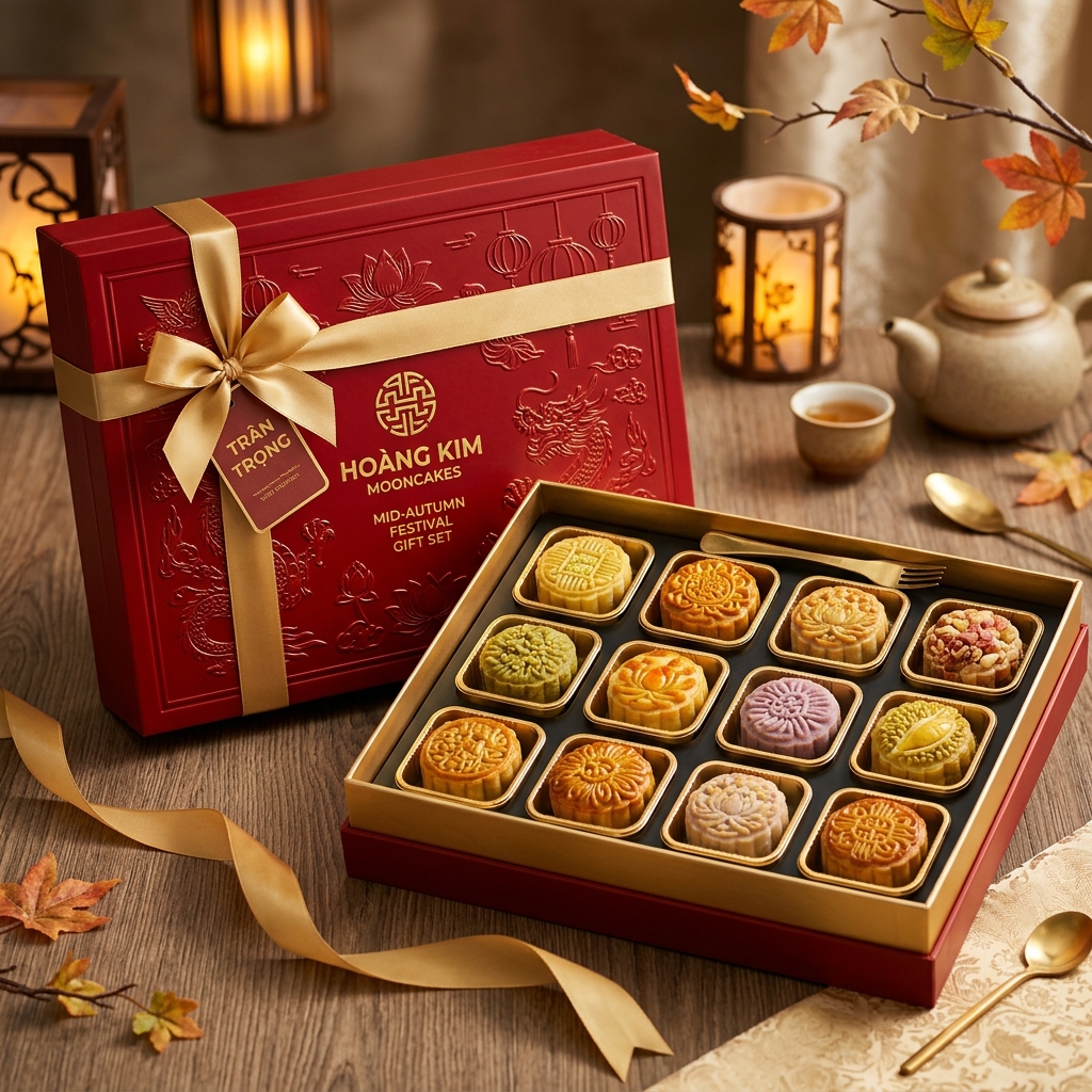 Hộp Vàng 8 Bánh Premium